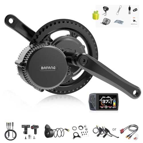 Bafang Mittelmotor 48V 750W BBS02B Ebike Umbausatz mit 48V13Ah Unterrohr-Batterie und Multifunktions EKD01 Bluetooth Display, 8fun Motor für BB100mm Mountainbike Rennrad Pendlerfahrrad DIY Kit von Bafang