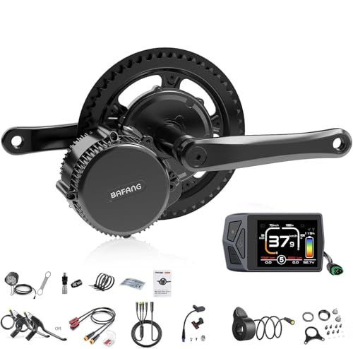 Bafang Mittelmotor 48V 750W Elektrofahrrad-Umrüstsatz Mittelantrieb, BBS02B Mittelmotor-Kit für Mountainbike, DIY eBike Pedelec Kit mit EKD01 Bluetooth Anzeige von Bafang