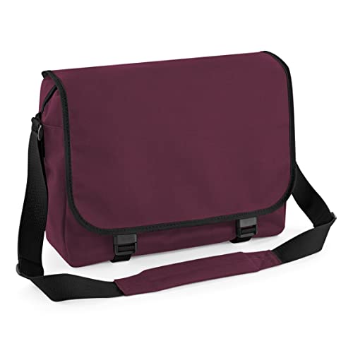 BagBase Bg021burg Kuriertasche, burgunderfarben, M von BagBase