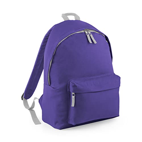 BagBase: Junior Fashion Rucksack BG125J, Größe:One Size;Farbe:Purple/Light Grey von BagBase