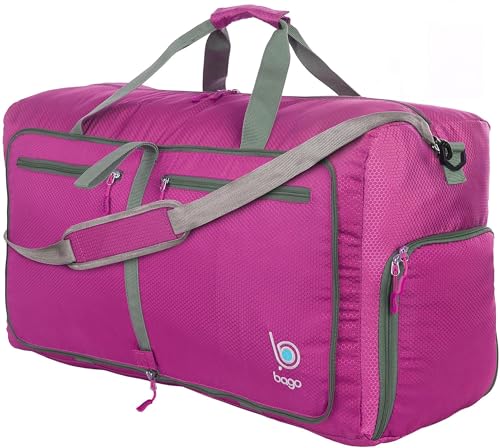Bago Reisetasche Sporttasche für Männer und Frauen - 60L - 80L Duffle Bag mit schuhfach für Gepäck, Weekender, Travel, Gym, trainingstasche, saunatasche Bago Reisetasche Sporttasche für Männer und Frauen - 60L - 80L Duffle Bag mit schuhfach für Gepäck, Weekender, Travel, Gym, trainingstasche, saunatasche von Bago