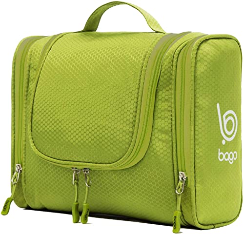 bago Reise-Kulturtasche für Damen und Herren – groß, wasserdicht, zum Aufhängen, große Kulturtasche für Badezimmer und Reisetasche für Toilettenartikel, Organizer, Reise-Make-up-Tasche, Grün, X-Large, von Bago