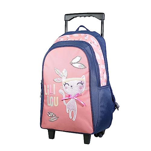 Bagtrotter Lili Lou Chat Rucksack mit Rollen, Rosa Bagtrotter Lili Lou Chat Rucksack mit Rollen, Rosa von Bagtrotter