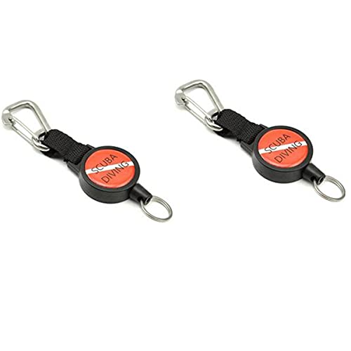 Bakemoro 2 Stück Scuba Diving Lanyard Edelstahl Retractor Kamera Halter Zubehör von Bakemoro