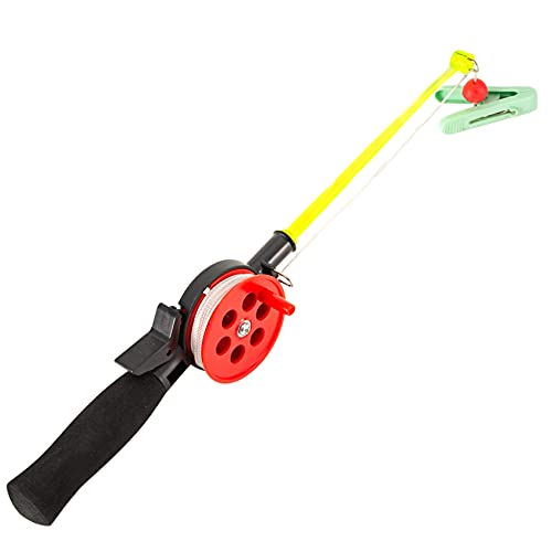 Bakemoro Leichte Kunststoff-Hummerrute für Kinder, Angelrute ohne Haken, Mini-Fischköder-Clip von Bakemoro