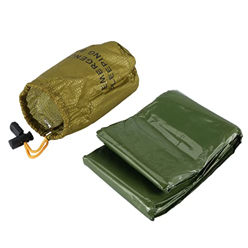 Bakemoro Notfallschlafsack, Outdoor-Schlafsack, PE-Aluminiumfolie, Thermodecke für Outdoor-Camping von Bakemoro