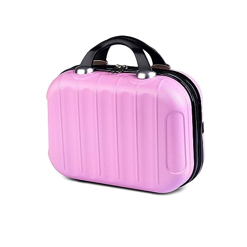 Balakaka Kosmetikkoffer Hartschale Damen,14 Zoll ABS Kosmetiktasche Schminkkoffer Kosmetikkoffer Reisetasche mit Handgriff und Reißverschluss, Beauty Case Hartschale für Reise Ausflug Dunkelrosa Balakaka Kosmetikkoffer Hartschale Damen,14 Zoll ABS Kosmetiktasche Schminkkoffer Kosmetikkoffer Reisetasche mit Handgriff und Reißverschluss, Beauty Case Hartschale für Reise Ausflug Dunkelrosa von Balakaka