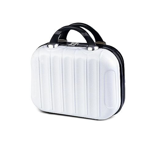 Balakaka Kosmetikkoffer Hartschale Damen,14 Zoll ABS Kosmetiktasche Schminkkoffer Kosmetikkoffer Reisetasche mit Handgriff und Reißverschluss, Beauty Case Hartschale für Reise Ausflug Naturweiß Balakaka Kosmetikkoffer Hartschale Damen,14 Zoll ABS Kosmetiktasche Schminkkoffer Kosmetikkoffer Reisetasche mit Handgriff und Reißverschluss, Beauty Case Hartschale für Reise Ausflug Naturweiß von Balakaka