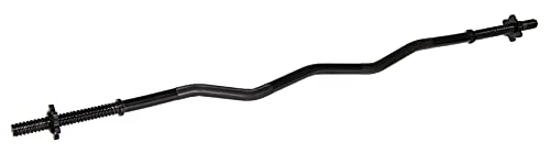 BalanceFrom Standard Olympische Super Curl Langhantel Curlstange mit Gewinde, 121,9 cm von Signature Fitness