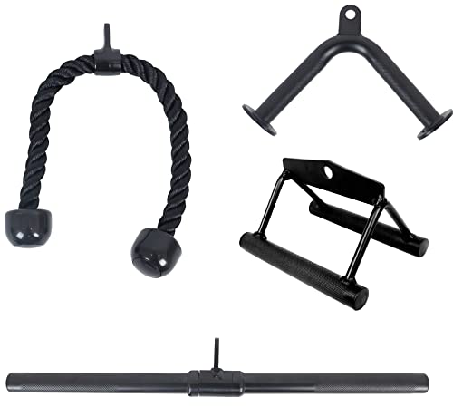 Fitvids Trizeps-Press-Down-Kabel-Befestigung, Lat-Pulldown-Befestigung, Gewichtsmaschinen-Zubehör, V-Griff Trizepsseil, Drehstange, V-förmige Stange Fitvids Trizeps-Press-Down-Kabel-Befestigung, Lat-Pulldown-Befestigung, Gewichtsmaschinen-Zubehör, V-Griff Trizepsseil, Drehstange, V-förmige Stange von Fitvids