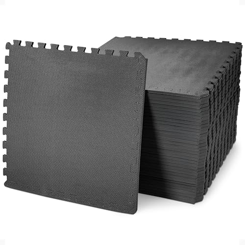 Signature Fitness BalanceFrom Puzzle-Trainingsmatte mit ineinandergreifenden Eva-Schaumstofffliesen, Schwarz, 1,27 cm dick, 144 Quadratmeter Signature Fitness BalanceFrom Puzzle-Trainingsmatte mit ineinandergreifenden Eva-Schaumstofffliesen, Schwarz, 1,27 cm dick, 144 Quadratmeter von BalanceFrom