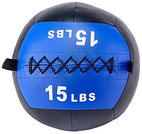 Signature Fitness Workout Übung Fitness gewichteter Medizinball, Wandball und Slam Ball, Wandball, 6,8 kg von Fitvids