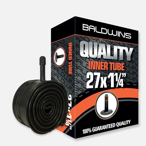 Baldwins Fahrradschlauch für Schrader/Autoventil (27 x 1 1/4 Zoll) von Baldwins