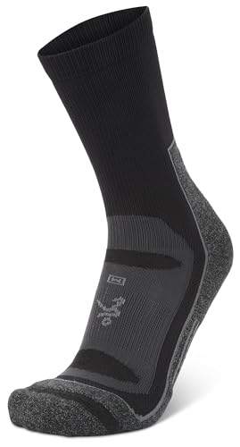 Balega Blister Resist Crew Laufsocken, Grey/Black, XL von Balega