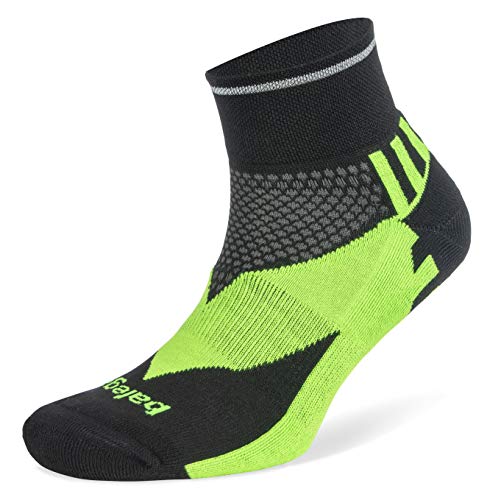 Balega Enduro Reflektierende Fußgewölbeunterstützung Performance Quarter Athletic Laufsocken für Damen und Herren (1 Paar) von Balega