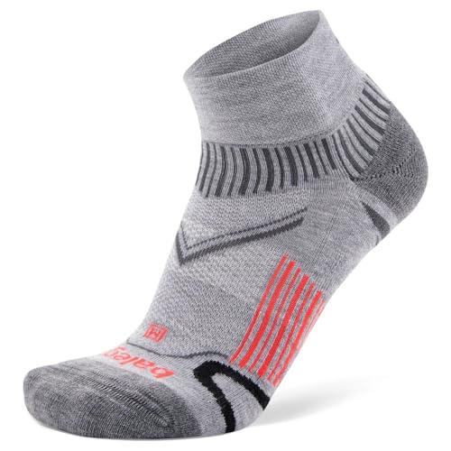 Balega Unisex Enduro V-Tech Quarter Laufsocken, Mittelgrau, Large, EU Größe 43-45.5 von Balega