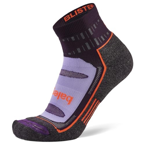 Balega Unisex Blister Resist Quarter Laufsocken, Mitternachtspflaume, Medium, EU Größe 40-42.5 von Balega