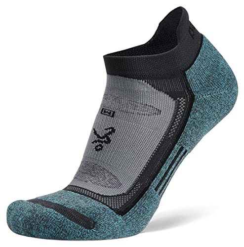 Balega Unisex Blister Resist Quarter Laufsocken,Grau/Blau, Small, EU Größe 36-39.5 von Balega