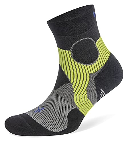 Balega Unisex Support Laufsocken, Hellgrau/Schwarz, Medium, EU Größe 40-43 von Balega