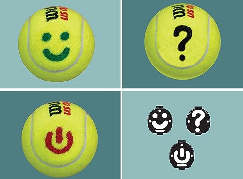 BallTrace Tennisballmarker | Personalisieren Sie Tennisbälle & Padelbälle mit lustigen Emoji & Symbolen | Einzigartiges Tennisgeschenk | Blau Bundle | Express Yourself von BallTrace