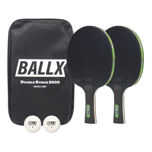 BallX Tischtennisschläger Set inkl. Tasche & Tischtennisbälle | Hochleistungs-Tischtennis Set | Tischtennis Schläger | Indoor und Outdoor | Tischtennisschläger Freizeit BallX Tischtennisschläger Set inkl. Tasche & Tischtennisbälle | Hochleistungs-Tischtennis Set | Tischtennis Schläger | Indoor und Outdoor | Tischtennisschläger Freizeit von BallX