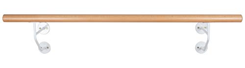 Holz-Ballettstange stabile Wandhalter 1-3 m lang (1.2) von Ballettstangen Manufaktur
