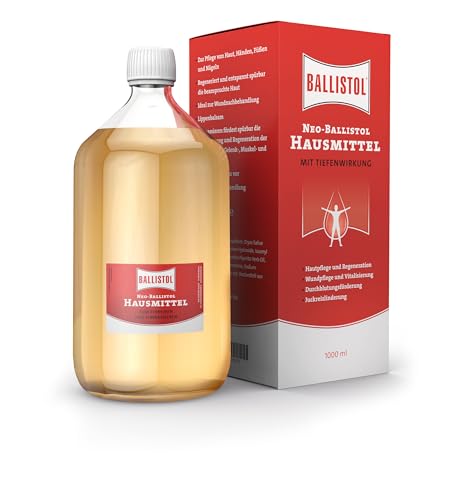 BALLISTOL 26240 NEO-BALLISTOL Hausmittel 1L – Massageöl zum Einreiben, Einmassieren –Wundbehandlung, Desinfizierend BALLISTOL 26240 NEO-BALLISTOL Hausmittel 1L – Massageöl zum Einreiben, Einmassieren –Wundbehandlung, Desinfizierend von BALLISTOL