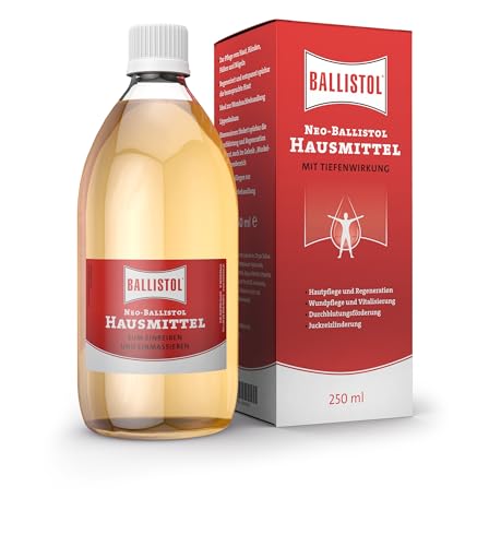 BALLISTOL 26210 NEO-BALLISTOL Hausmittel 250ml – Massageöl zum Einreiben, Einmassieren –Wundbehandlung, Desinfizierend BALLISTOL 26210 NEO-BALLISTOL Hausmittel 250ml – Massageöl zum Einreiben, Einmassieren –Wundbehandlung, Desinfizierend von BALLISTOL