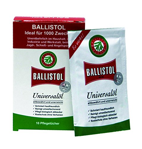 BALLISTOL Unisex – Erwachsene Tücher-box 10 Sachets, Farblos, Einheitsgröße EU BALLISTOL Unisex – Erwachsene Tücher-box 10 Sachets, Farblos, Einheitsgröße EU von BALLISTOL