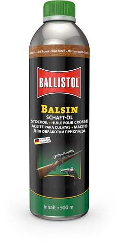 Ballistol Unisex – Erwachsene Waffenpflege BALSIN Schaftöl Dunkelbraun, 500 ml Dose, one Size Ballistol Unisex – Erwachsene Waffenpflege BALSIN Schaftöl Dunkelbraun, 500 ml Dose, one Size von BALLISTOL