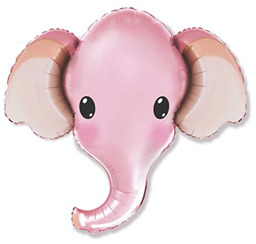 Elefant Elefantenkopf Rosa ca. 80 cm x 80 cm Luftballons Folienballon Party Dekoration Geburtstag Elefant Elefantenkopf Rosa ca. 80 cm x 80 cm Luftballons Folienballon Party Dekoration Geburtstag von Ballonim
