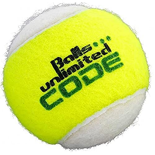 Balls ... unlimited Code Green Tennisball, Drucklose Trainingsbälle - 60er Beutel - gelb/weiß von Balls ... unlimited