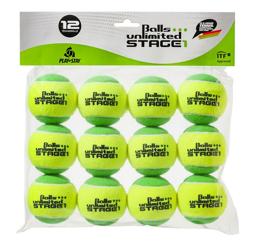 Balls Unlimited Tennisball Stage 1 Grün - Beutel - Play And Stay Ball von Balls Unlimited