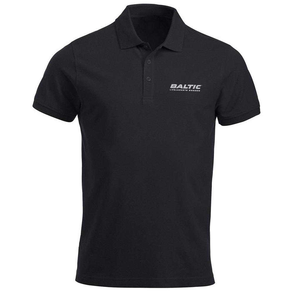 Baltic Viken Piké Short Sleeve Polo Schwarz XL Mann von Baltic