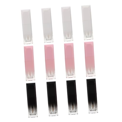 Baluue 12St Lipgloss Tube Wimpern Kosmetik Lippenglasurflaschen mit Farbverlauf Flaschen mit Lippenöl glänzend lagercontainer Halter für Lipgloss Lippenhonig Leerrohr Abs von Baluue