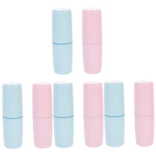 Baluue 4 Sätze Zahnbürstenbox Make-up-Pinsel-Organizer Für Den Schminktisch Behälter Für Zahnpasta Travel Toothbrush Case Toothbrush Cup Zahnbürstenhalter Für Den Außenbereich 2 Stück * 4 von Baluue