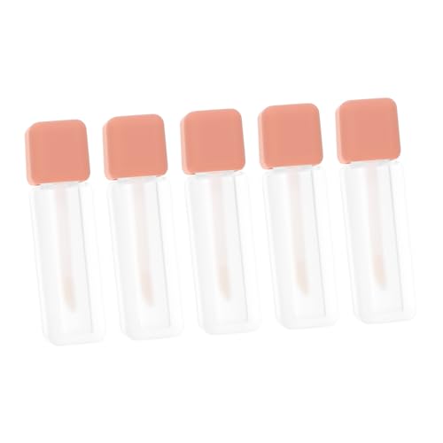 Baluue 5 Sätze Lipgloss Tube Lip Gloss Tubes Empty Lip Gloss Bottles Behälter Für Lipgloss Leerer Lippenschlauch Wiederbefüllbare Lippenstiftflaschen Lippenstift-DIY-röhren 5 Stück * 5 von Baluue