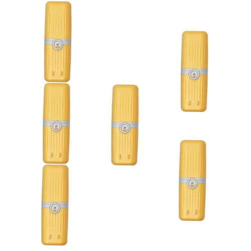 Baluue 6St Mundspülbecher-Set Reise zahnpasta Reisewaschbecher Zahnpasta-Etui reisezahnbürsten Set Toothbrush Holder Behälter für Zahnpasta für Zahnbürsten pp Yellow von Baluue