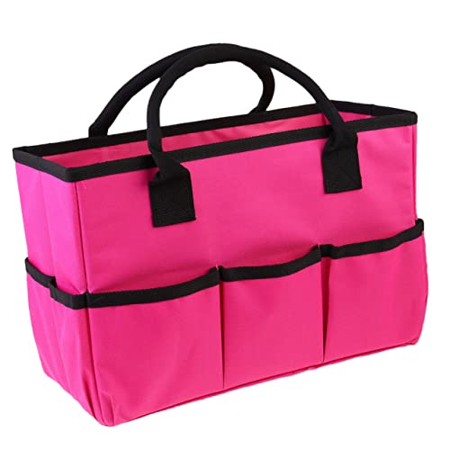 Baluue Aufbewahrungstasche Aufbewahrungshandtasche Reisetasche Handtasche zur Aufbewahrung kühlkorb einkaufskorb Storage Baskets Gartenwerkzeugtasche Beutel für Kleinigkeiten Rosa von Baluue