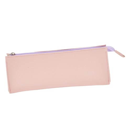 Baluue Kosmetiktasche Mit Großem Fassungsvermögen Make-up-Tasche Mit Großer Kapazität Schminktasche Für Die Handtasche Schminktaschen Für Die Handtasche Briefpapierbeutel Rosa Pu-Leder von Baluue