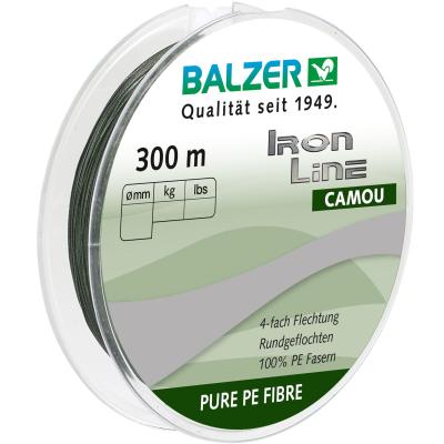 Balzer Iron Line 4 Camou 300m 0,13mm von Balzer