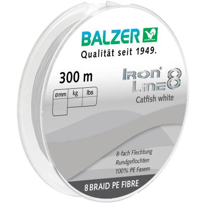 Balzer Iron Line 8 Catfish weiß 300m 0,60mm von Balzer