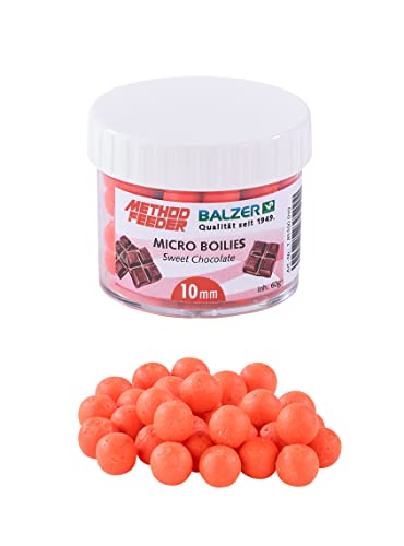 Balzer Method Feeder Boilies 10mm orange-Sweet Chocolate 60g von Balzer