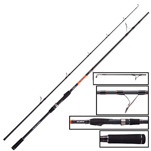 Balzer Shirasu Big Bait 2,42m 85-160g - Spinnrute für große Gummifische & Swimbaits, Hechtrute zum Spinnfischen, Bigbait Rute Balzer Shirasu Big Bait 2,42m 85-160g - Spinnrute für große Gummifische & Swimbaits, Hechtrute zum Spinnfischen, Bigbait Rute von Balzer