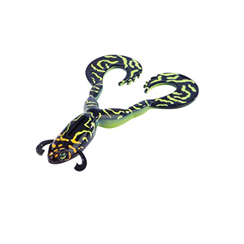 Balzer Shirasu Clone Frog - Gummifrosch, Größe/Gewicht/Farbe:12cm / 16g / Black Toxic UV von Balzer