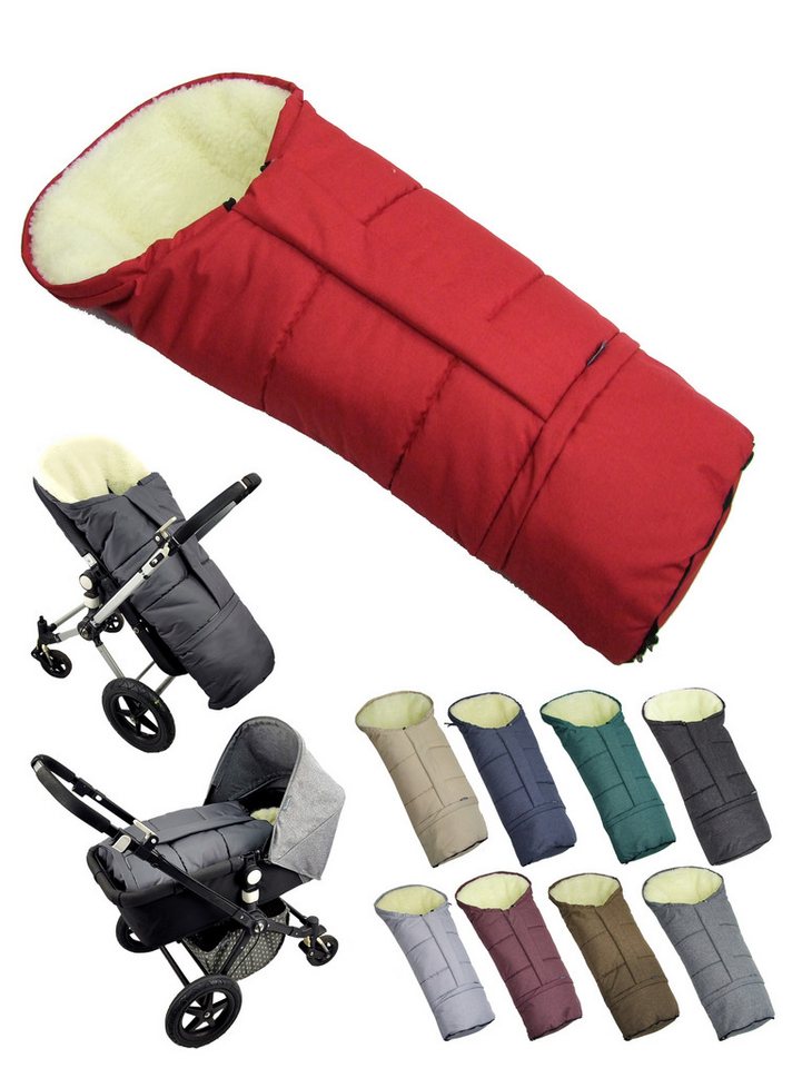 BambiniWelt by Rafael K. Fußsack Winterfußsack Fußsack für Kinderwagen Buggy mumienform Wolle MELIERT, universal für Kinderwagen, Buggy, Jogger, Schlitten von BambiniWelt by Rafael K.