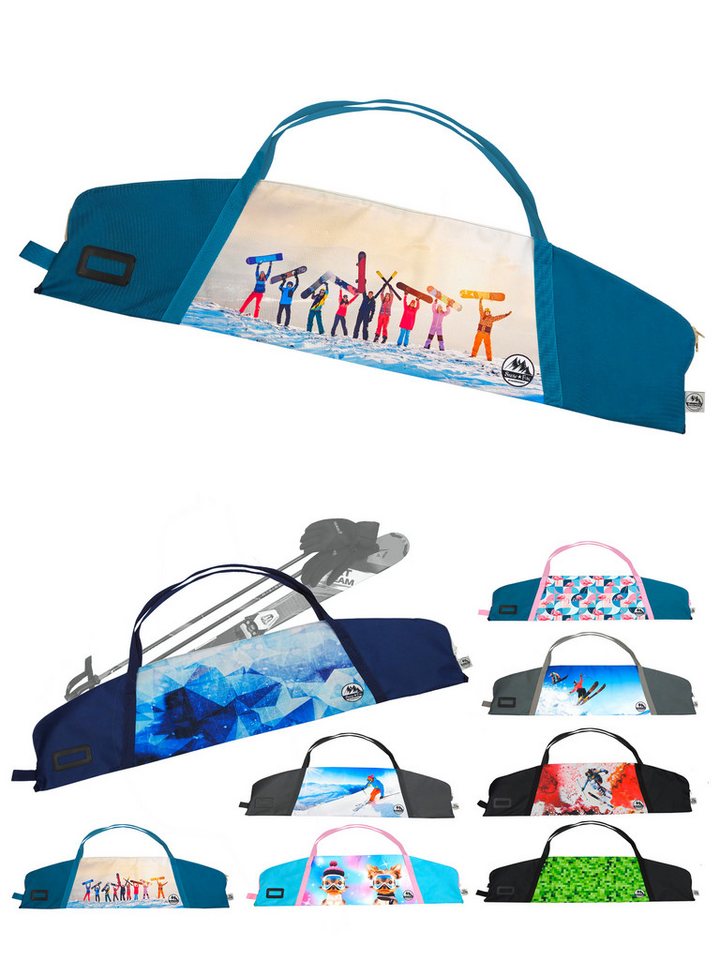 BambiniWelt by Rafael K. Skitasche Skitasche für Kinder Skisack für Ski und Skistöcke Skibag Skicover, wasserdicht von BambiniWelt by Rafael K.