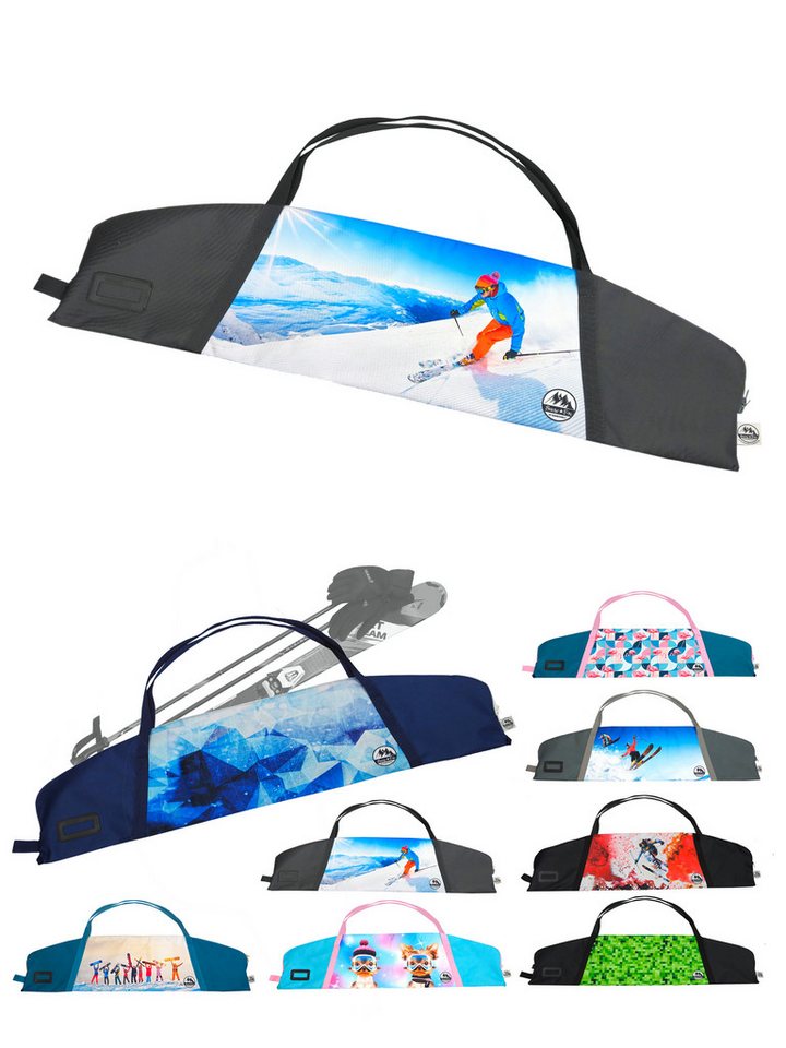 BambiniWelt by Rafael K. Skitasche Skitasche für Kinder Skisack für Ski und Skistöcke Skibag Skicover, wasserdicht von BambiniWelt by Rafael K.