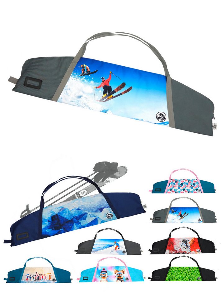 BambiniWelt by Rafael K. Skitasche Skitasche für Kinder Skisack für Ski und Skistöcke Skibag Skicover, wasserdicht von BambiniWelt by Rafael K.