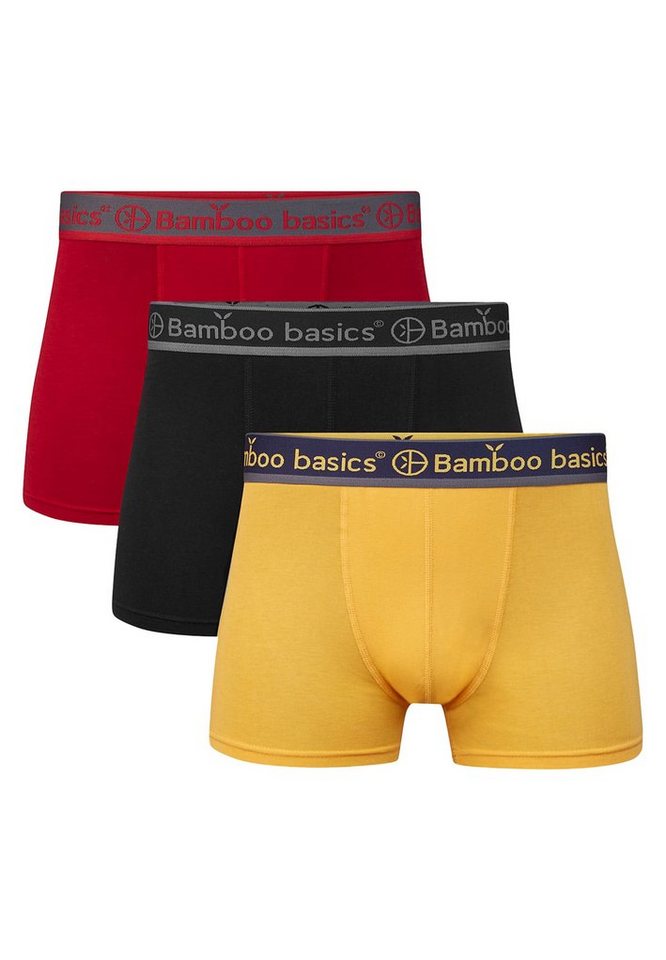 Bamboo basics Retro Boxer 3er Pack Liam (Spar-Set, 3-St) Retro Short / Pant - Ohne Eingriff - Weiches Material mit Viskose von Bamboo basics